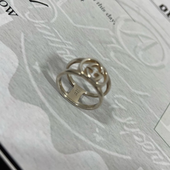 Authentic GUCCI Sterling silver ring size 7 with certificate - Picture 5 of 7